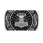 Mjolnir Norse Mythology Print Polyester Flag