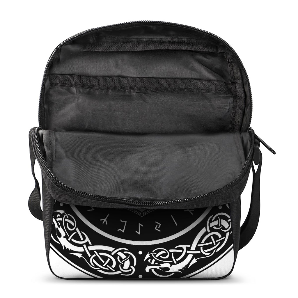 Mjolnir Norse Mythology Print Rectangular Crossbody Bag