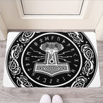 Mjolnir Norse Mythology Print Rubber Doormat