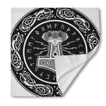 Mjolnir Norse Mythology Print Silk Bandana