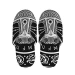 Mjolnir Norse Mythology Print Slippers