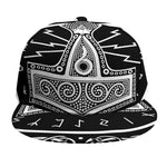 Mjolnir Norse Mythology Print Snapback Cap