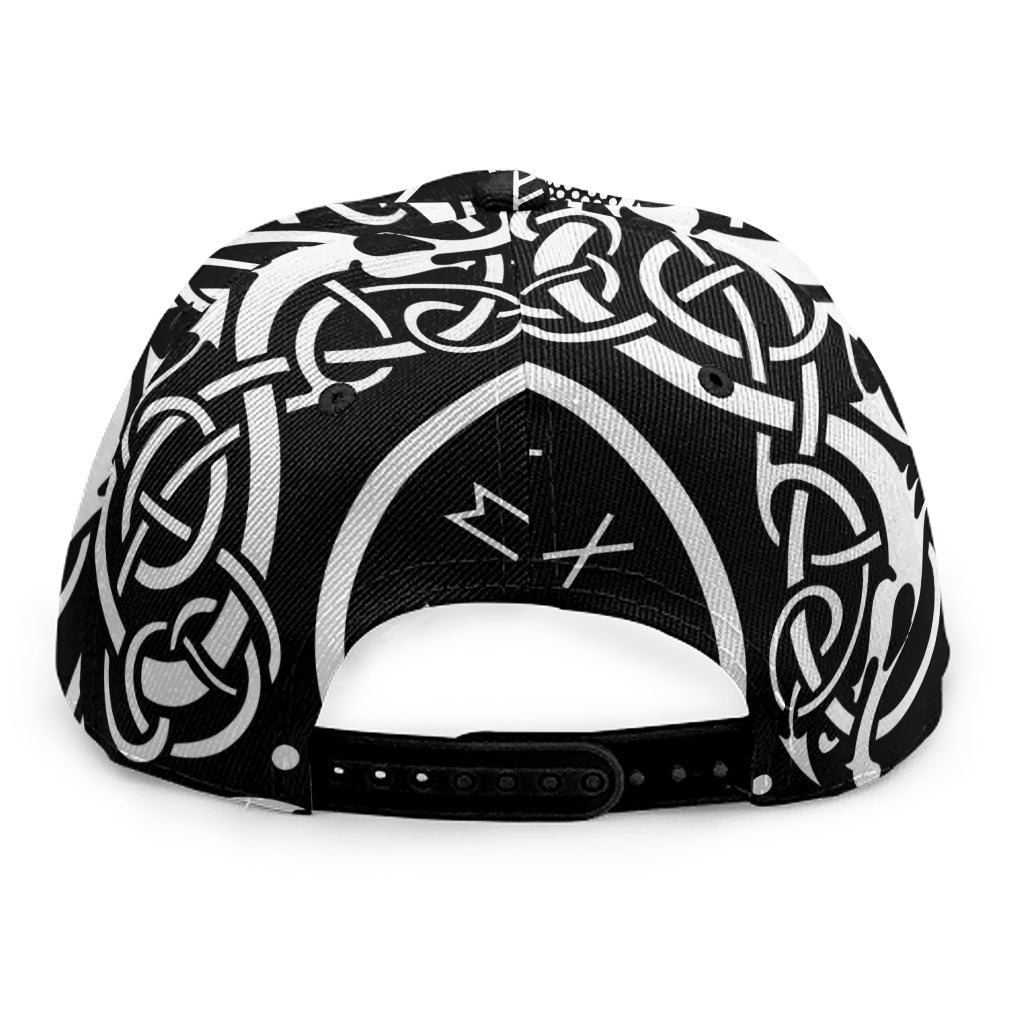 Mjolnir Norse Mythology Print Snapback Cap