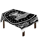 Mjolnir Norse Mythology Print Tablecloth