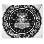 Mjolnir Norse Mythology Print Tapestry