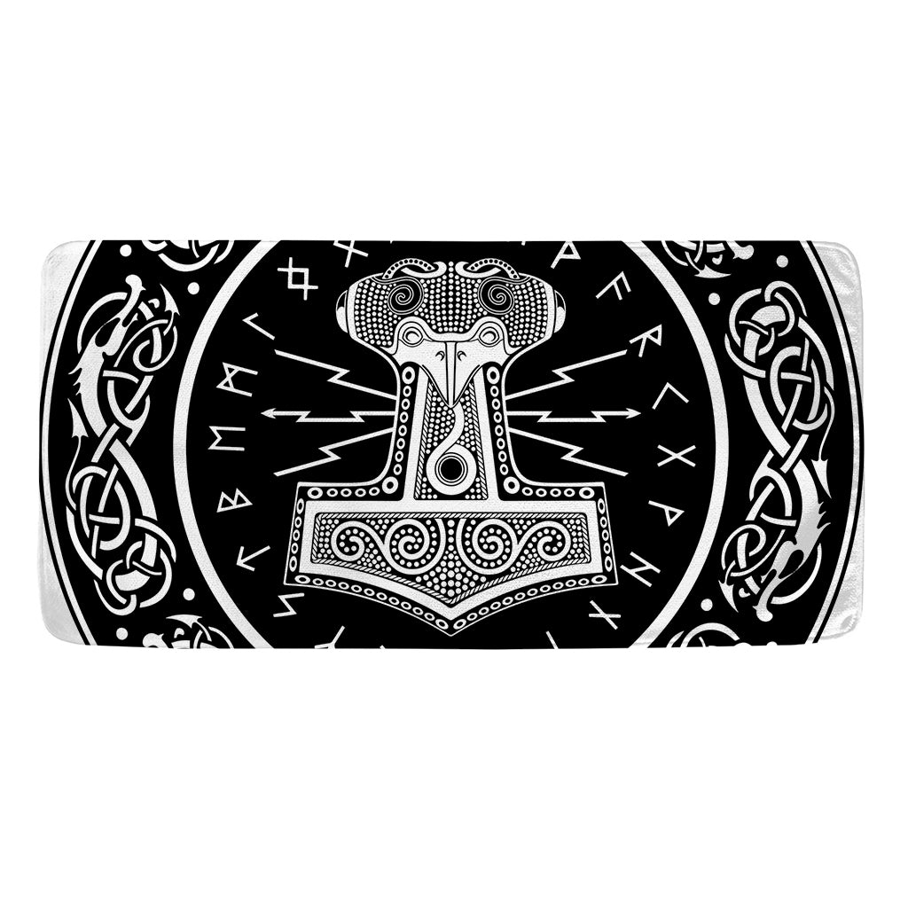 Mjolnir Norse Mythology Print Towel