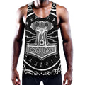 Mjolnir Norse Mythology Print Men's Workout Tank Top