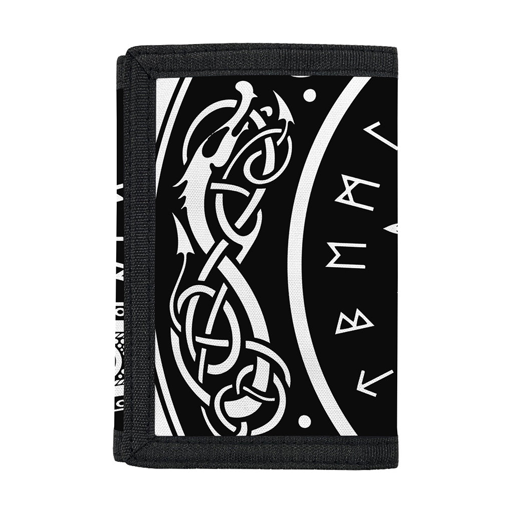 Mjolnir Norse Mythology Print Trifold Wallet