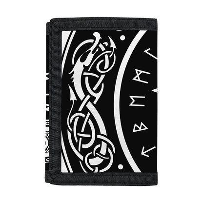 Mjolnir Norse Mythology Print Trifold Wallet