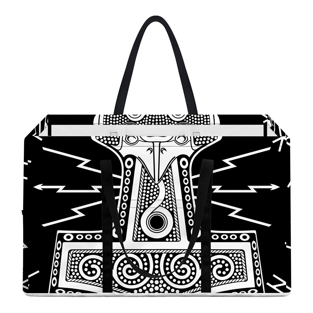 Mjolnir Norse Mythology Print Utility Tote Bag