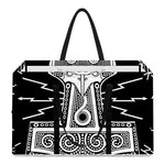 Mjolnir Norse Mythology Print Utility Tote Bag