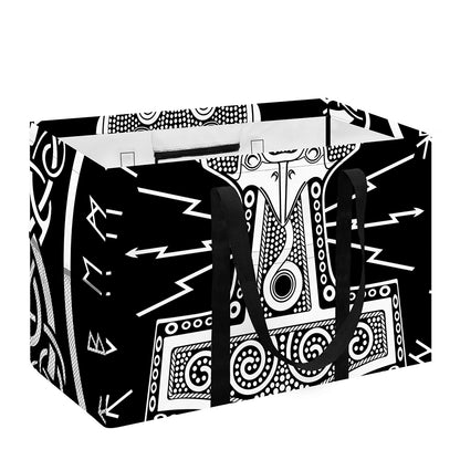 Mjolnir Norse Mythology Print Utility Tote Bag