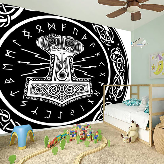 Mjolnir Norse Mythology Print Wall Sticker