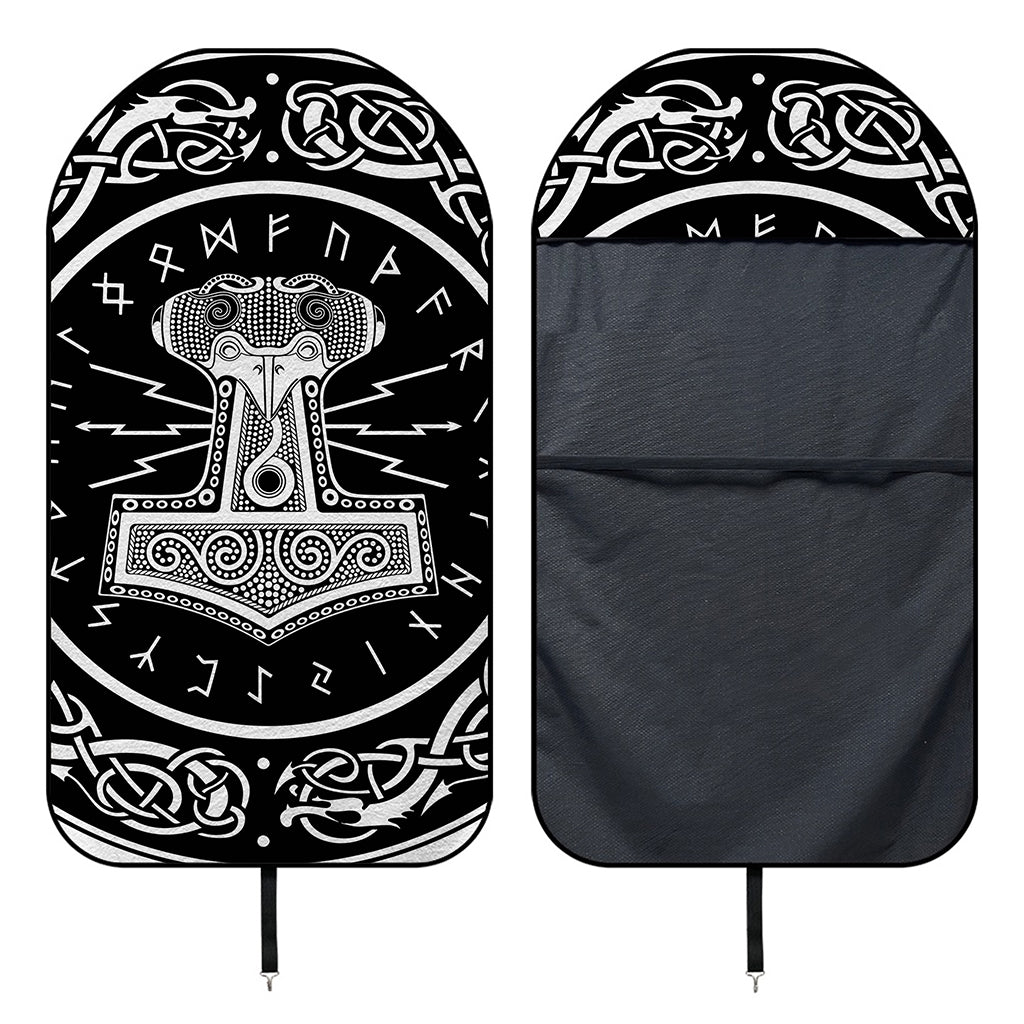 Mjolnir Norse Mythology Print Waterproof Car Seat Cover