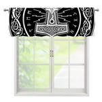 Mjolnir Norse Mythology Print Window Valance