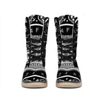 Mjolnir Norse Mythology Print Winter Boots