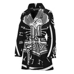 Mjolnir Norse Mythology Print Women's Bathrobe