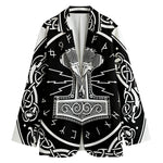 Mjolnir Norse Mythology Print Women's Blazer