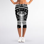 Mjolnir Norse Mythology Print Women's Capri Leggings