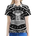 Mjolnir Norse Mythology Print Women's Polo Shirt