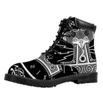 Mjolnir Norse Mythology Print Work Boots