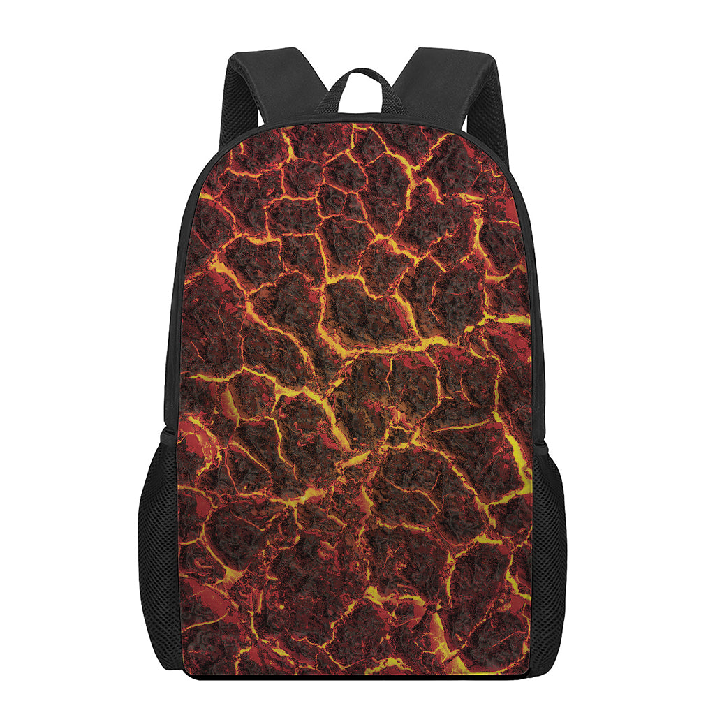 Molten Lava Print 17 Inch Backpack