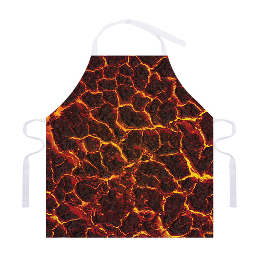 Molten Lava Print Adjustable Apron