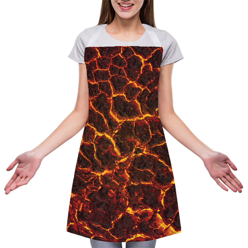 Molten Lava Print Adjustable Apron