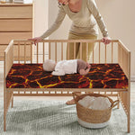 Molten Lava Print Baby Crib Sheet