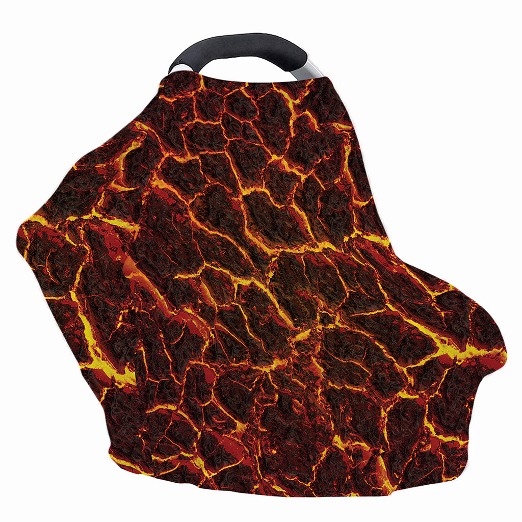 Molten Lava Print Baby Seat Cover