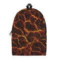 Molten Lava Print School Backpack