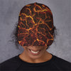 Molten Lava Print Baseball Cap