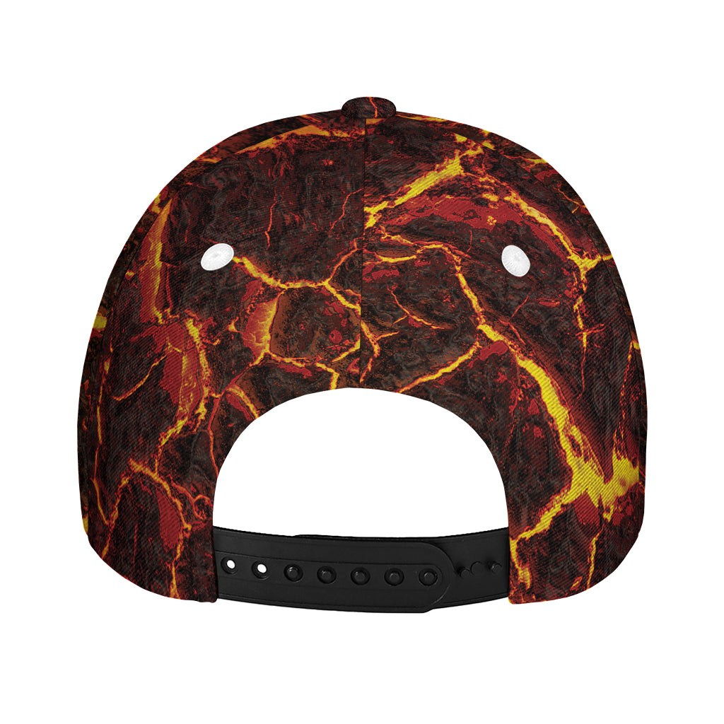 Molten Lava Print Baseball Cap