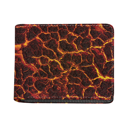 Molten Lava Print Bifold Wallet