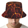 Molten Lava Print Bucket Hat