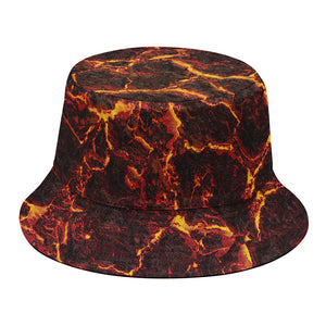 Molten Lava Print Bucket Hat