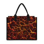 Molten Lava Print Canvas Tote Bag