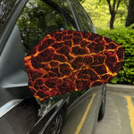 Molten Lava Print Car Side Mirror Covers