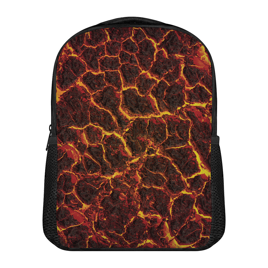 Molten Lava Print Casual Backpack