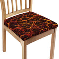 Molten Lava Print Chair Cushion Cover