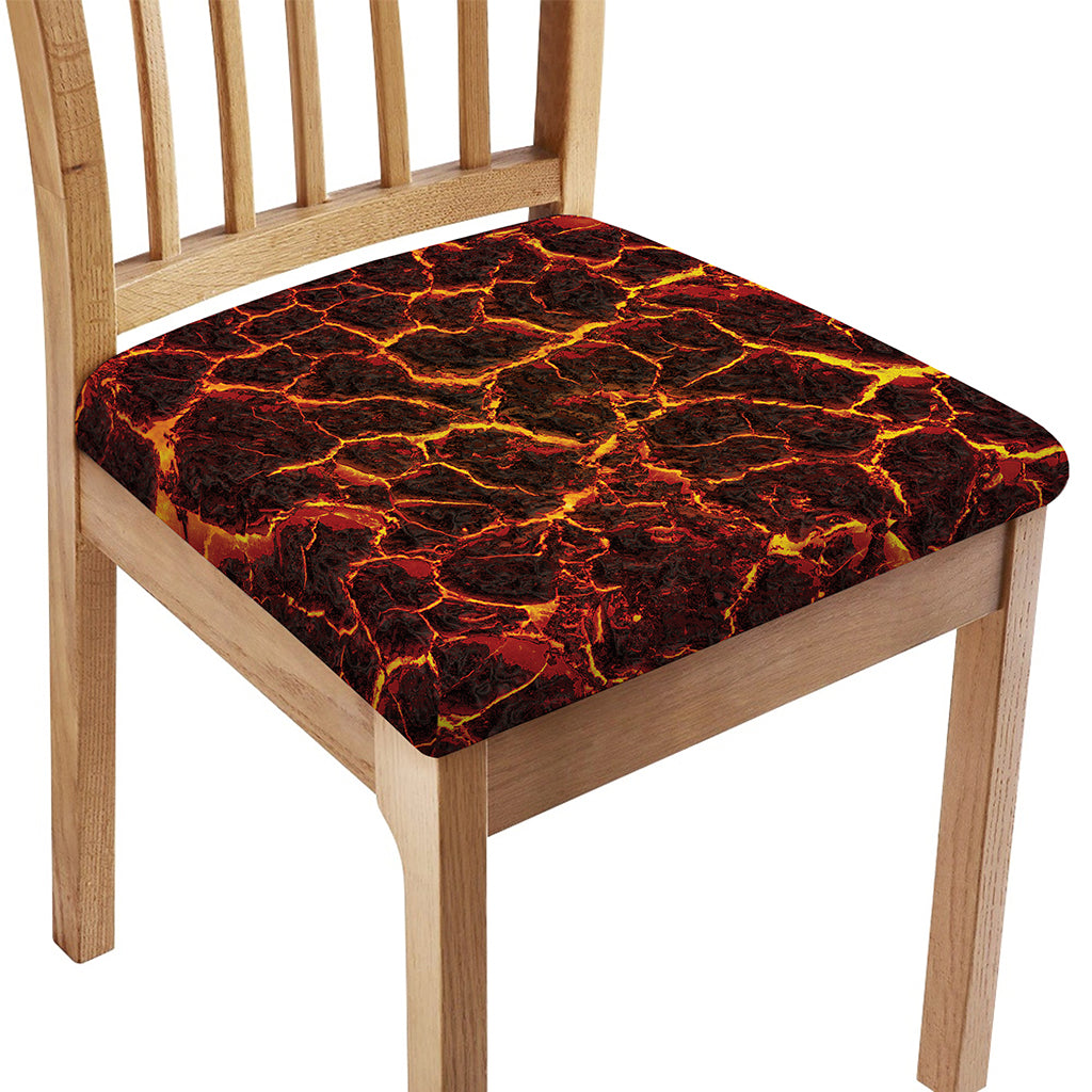 Molten Lava Print Chair Cushion Cover