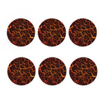 Molten Lava Print Coaster Set