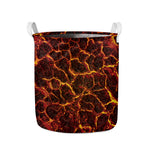 Molten Lava Print Collapsible Laundry Basket