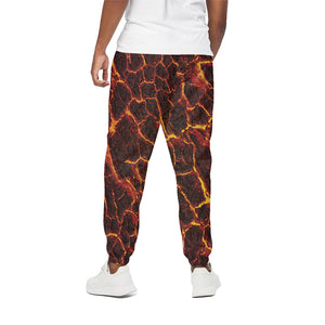 Molten Lava Print Cotton Pants