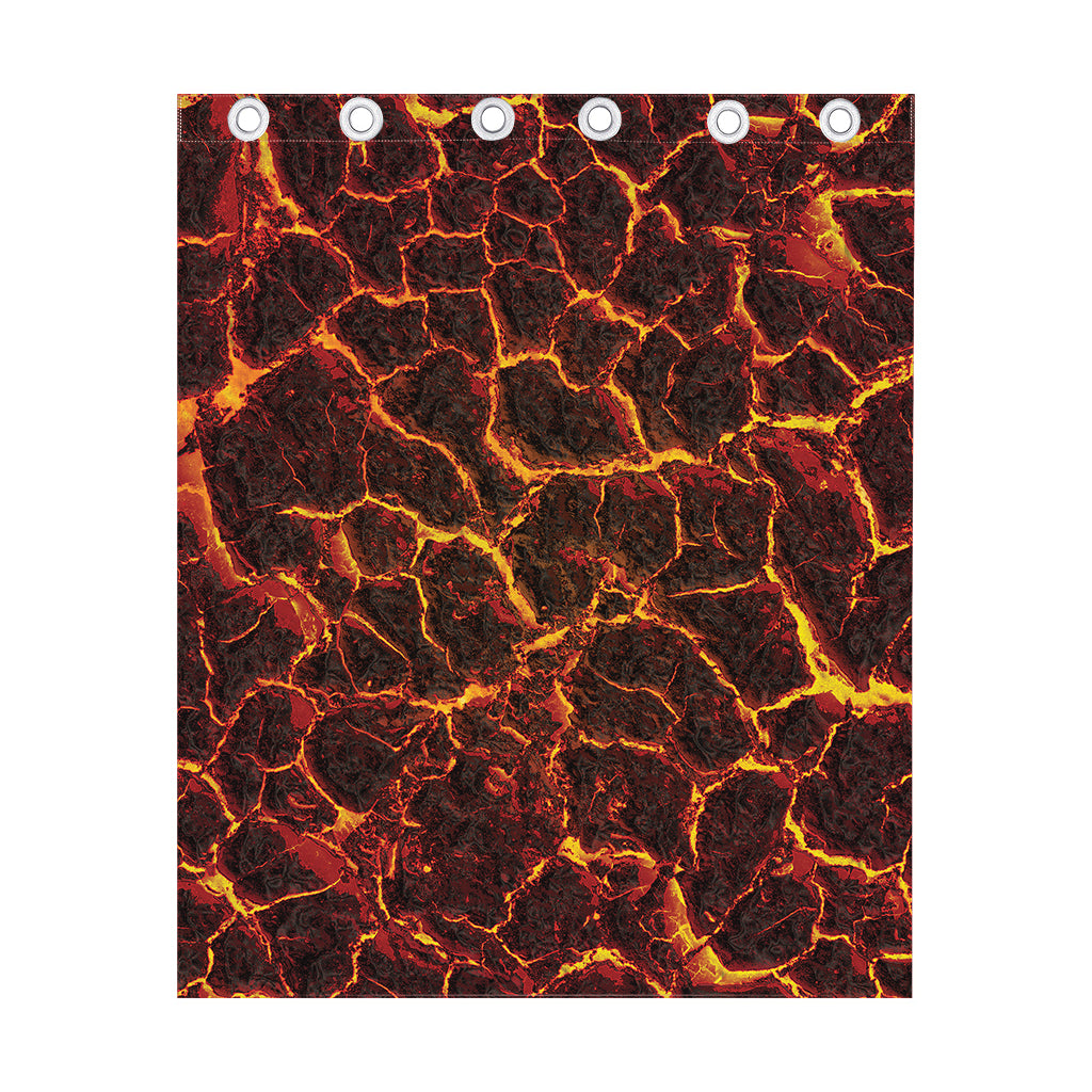Molten Lava Print Curtain