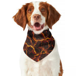 Molten Lava Print Dog Bandana