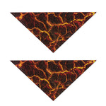 Molten Lava Print Dog Bandana