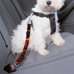 Molten Lava Print Dog Seat Belt