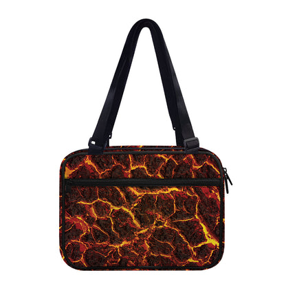Molten Lava Print Double Strap Bible Bag