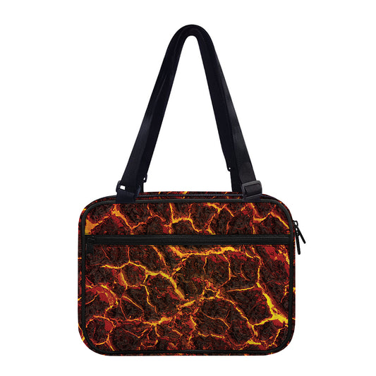 Molten Lava Print Double Strap Bible Bag